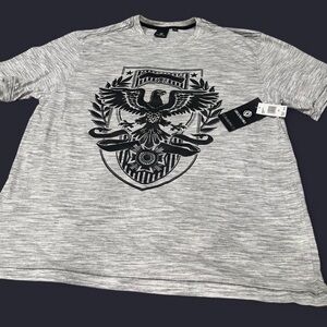Akademiks Gray Shield Graphic Tee